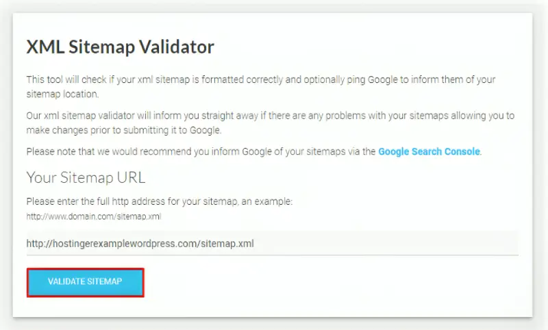 xml sitemap validator